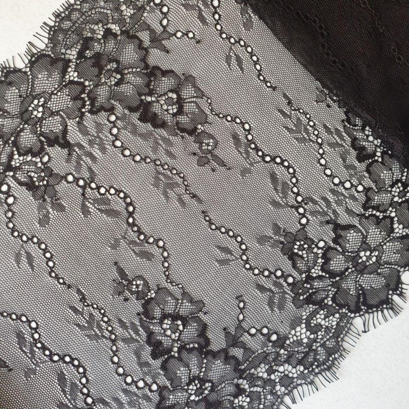 Мереживо французьке 25 см 7814_01 Чорний Мереживо французьке 25 см 7814_01 Чорний