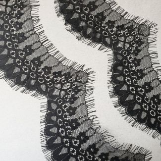 Мереживо французьке 7 см 7819_01 Чорний