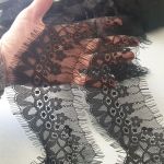 Мереживо французьке 7 см 7819_01 Чорний Мереживо французьке 7 см 7819_01 Чорний