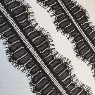 Мереживо французьке 7 см 7105_01 Чорний