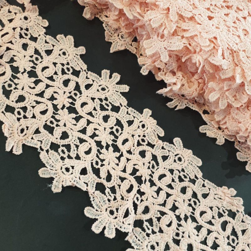 Мереживо макраме "В'юнок" 12 см SY01_06 Рожевий Мереживо макраме "В'юнок" 12 см SY01_06 Рожевий