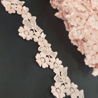 Мереживо макраме 5 см А-271_06 Рожевий Мереживо макраме 5 см А-271_06 Рожевий