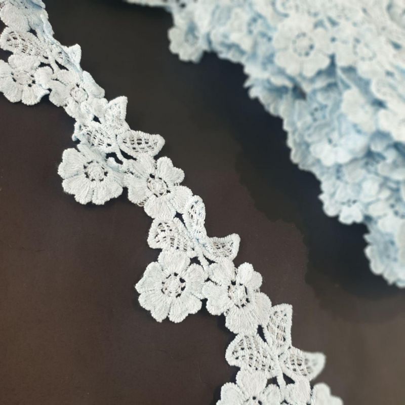 Мереживо макраме 5 см А-271_13 Блакитний