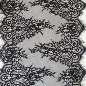 Мереживо французьке 38 см 6577_01 Чорний