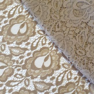 Мереживна тонка тканина "Флірт" 98201_05 Бежевий