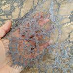 Мереживна тканина "Stella" з кордовою ниткою 70190G_21 Антрацит Мереживна тканина "Stella" з кордовою ниткою 70190G_21 Антрацит