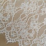 Мереживна тканина "Stella" з кордовою ниткою 70190G_02 Білий