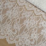 Мереживна тканина "Stella" з кордовою ниткою 70190G_02 Білий