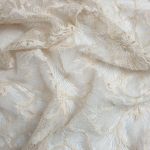 Мереживна тканина "Магнолія" B194_06 Пудровий