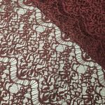 Мереживна тканина "Каскад" щільна (15192_09) Марсала