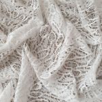 Тканина мереживна Ангора "Coffee" 9023_02 Білий