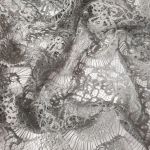 Мереживна тканина "Каскад" щільна 15192_03 Сірий