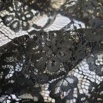 Мереживна тканина "Spring" з кордовою ниткою 1066_01 Чорний