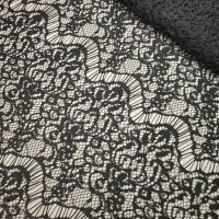 Мереживна тканина "Каскад" щільна (15192_01) Чорний Мереживна тканина "Каскад" щільна (15192_01) Чорний