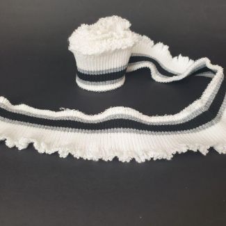 Манжет (дов'яз) трикотажний 4.5*95 см (2212) Білий