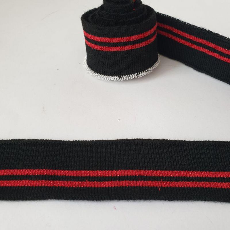 Манжет (дов'яз) трикотажний 3*110 см (2208) Чорний