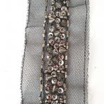 Тасьма на сітці з шипами та бісером 5см