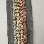 Тасьма з паєткою на сітці 5см, Рожевий Тасьма з паєткою на сітці 5см, Рожевий