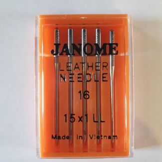 Набір голок JANOME LEATHER №100 шкіра Набір голок JANOME LEATHER №100 шкіра