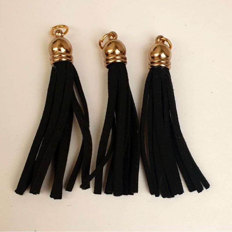 Пуллер для бігунка Пензлик - замша 8 см Пуллер для бігунка Пензлик - замша 8 см