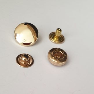 Кнопка пробивная 18мм Золото