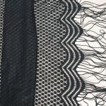 Мереживо "Шантільї" з бахромою 42130_01 Чорний Мереживо "Шантільї" з бахромою 42130_01 Чорний