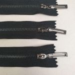 Блискавка металева №3 15 см Чорний-Чорний