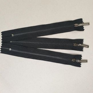 Блискавка металева №3 15 см Чорний-Чорний Блискавка металева №3 15 см Чорний-Чорний