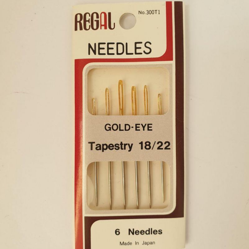 Иглы Regal для вышивания гобеленовые №300T1 18/22