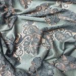 Мереживна тканина "Liberty" з кордовою ниткою 3178_12 Смарагдовий