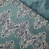 Мереживна тканина "Liberty" з кордовою ниткою (3178_12) Смарагдовий 