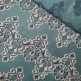 Мереживна тканина "Liberty" з кордовою ниткою 3178_12 Смарагдовий