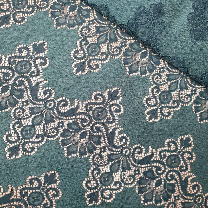 Мереживна тканина "Liberty" з кордовою ниткою 3178_12 Смарагдовий