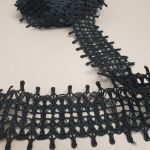 Мереживо макраме 4.5 см 0156_01 Чорний