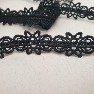 Мереживо макраме 1.5 см 0152_01 Чорний