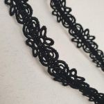 Мереживо макраме 1.5 см 0152_01 Чорний