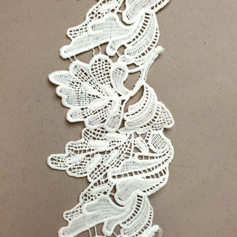 Мереживо макраме "Дубок" 8 см 16451_02 Білий Мереживо макраме "Дубок" 8 см 16451_02 Білий