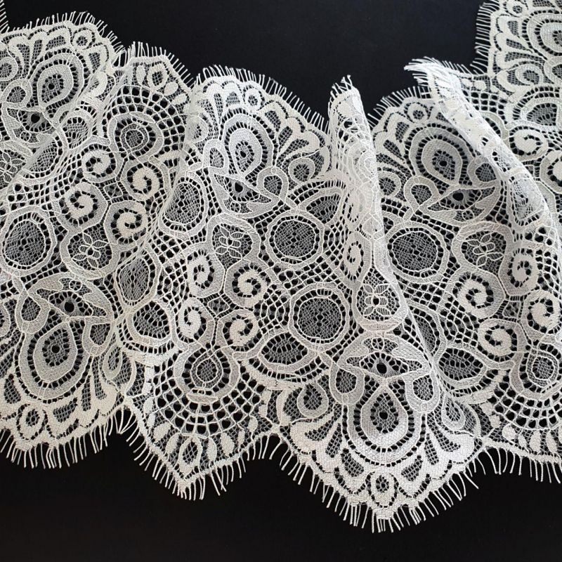 Мереживо французьке 20 см 7354-2_02 Білий Мереживо французьке 20 см 7354-2_02 Білий