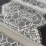 Мереживо французьке 20 см 7354-2_02 Білий Мереживо французьке 20 см 7354-2_02 Білий