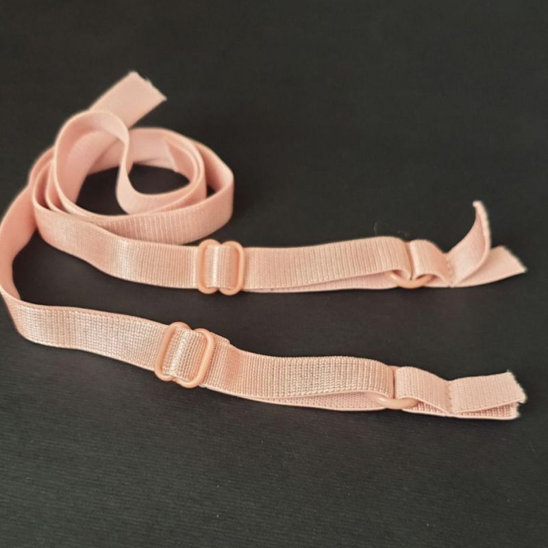 Бретели бельевые эластичные. Персик