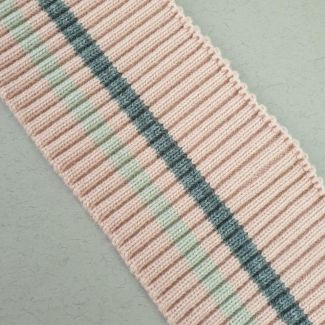 Манжет (дов'яз) трикотажний 7.5*75 см (3202) Рожевий