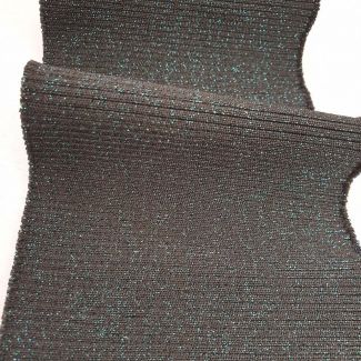 Манжет (дов'яз) трикотажний 10*75 см (3204) Чорний/Зелений