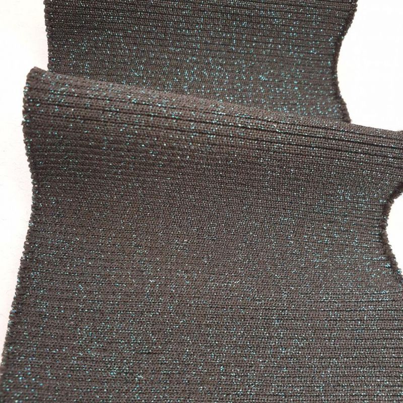 Манжет (дов'яз) трикотажний 10*75 см (3204) Чорний/Зелений