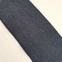 Манжет (дов'яз) трикотажний 10*75 см (3206) Чорний/Синій