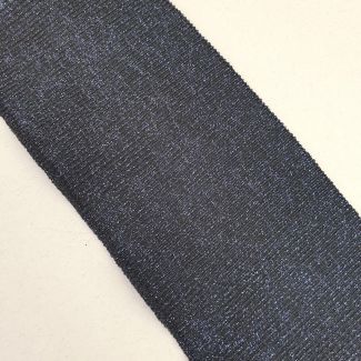 Манжет (дов'яз) трикотажний 10*75 см (3206) Чорний/Синій