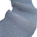 Манжет (дов'яз) трикотажний 10*75 см (3206) Чорний/Синій