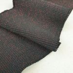 Манжет (дов'яз) трикотажний 10*75 см (3203) Чорний/Бордо