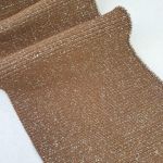 Манжет (дов'яз) трикотажний 11*80 см (3212) Світла Кава/Срібло