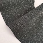 Манжет (дов'яз) трикотажний 11*80 см (3213) Чорний/Срібло