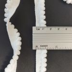 Тасьма з помпонами 0.5см, Білий Тасьма з помпонами 0.5см, Білий